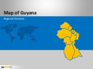 Map of Guyana
Regional Divisions
 