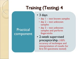 Training (Testing) 4
 
