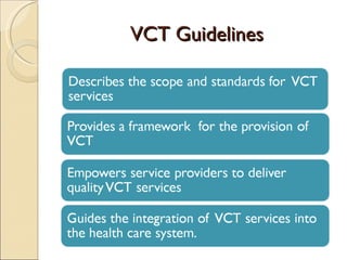 VCT Guidelines
 