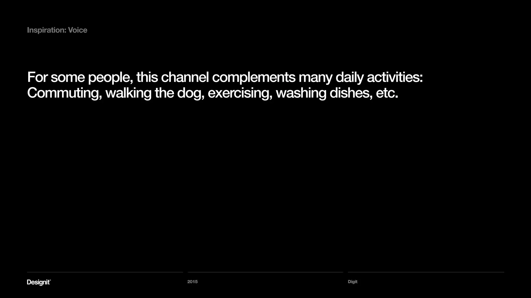 2015 Digit
Q
How can we be ‘linearize media’
for learning?
Question:
 