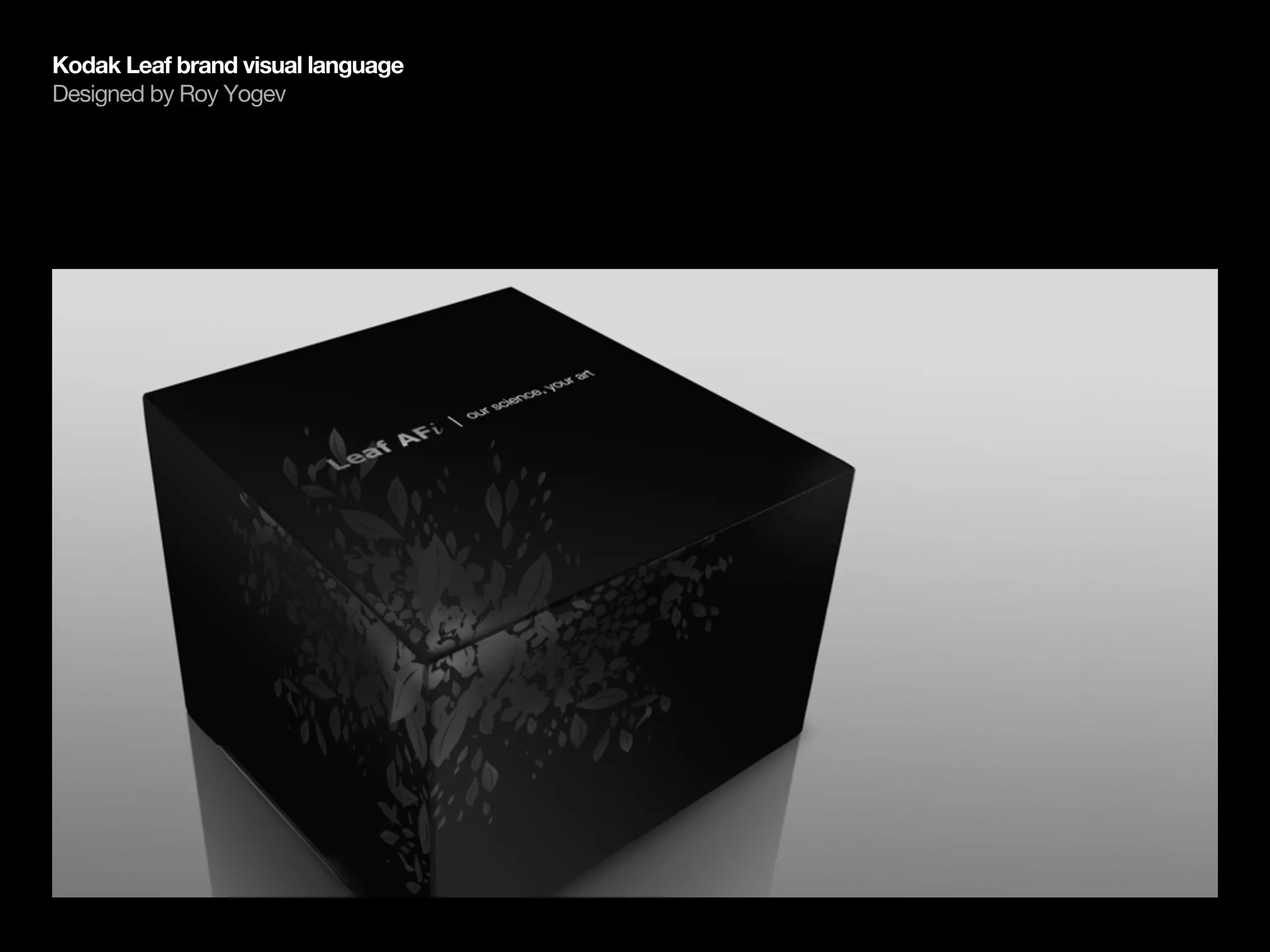 Kodak Leaf brand visual language
Designed by Roy Yogev
 