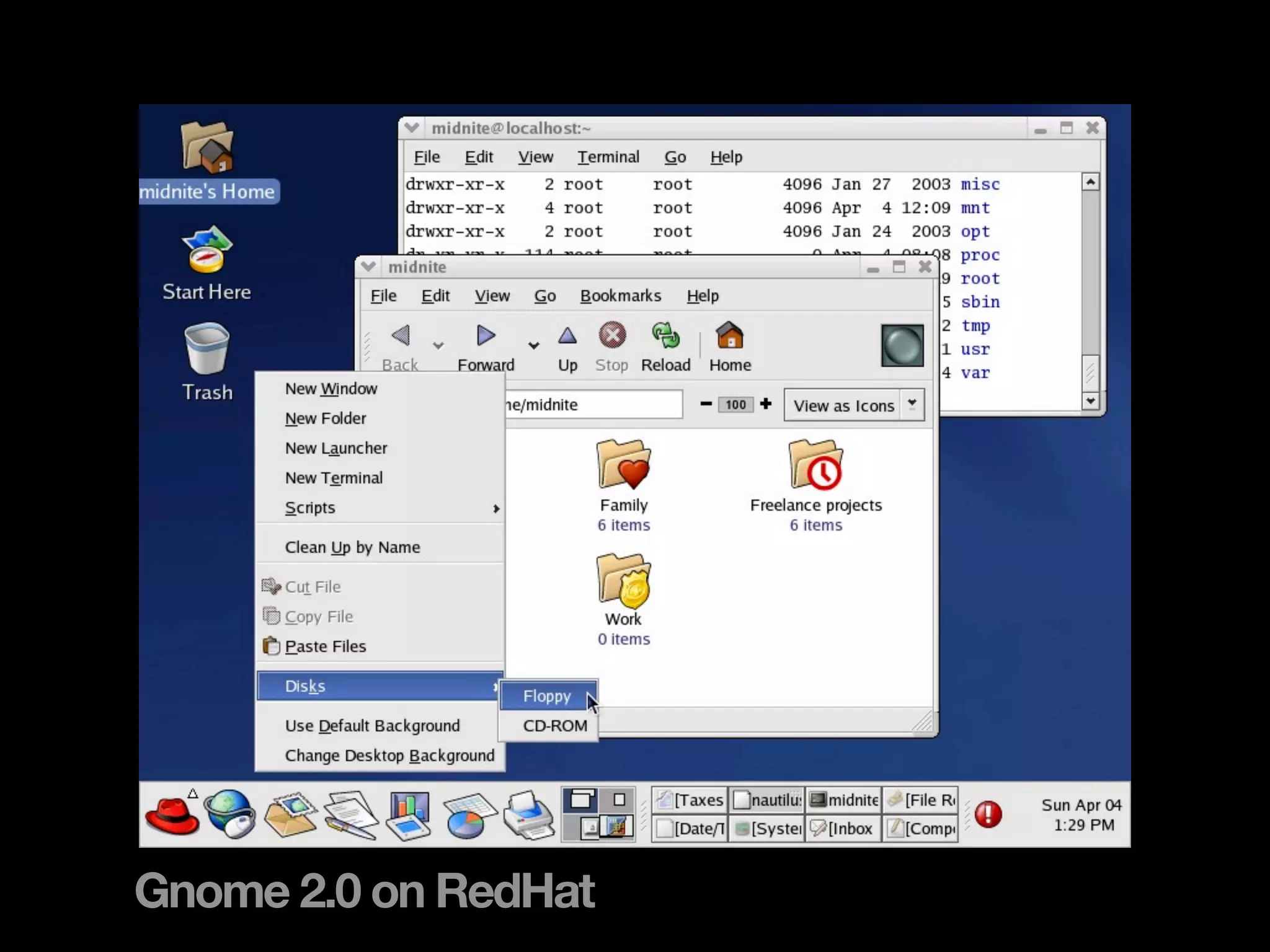 Gnome 2.0 on RedHat
 