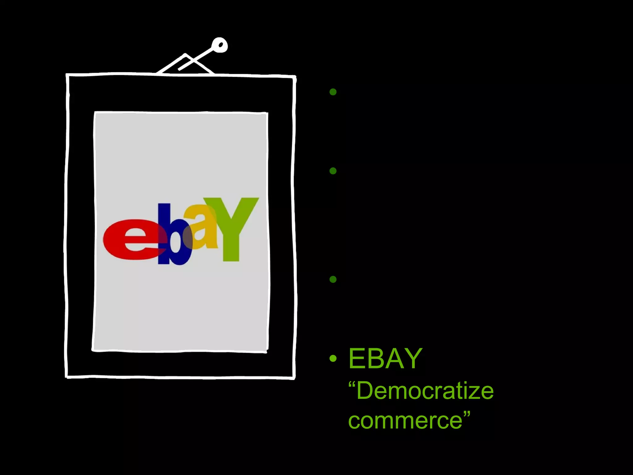 WENDY ’S “Healthy fast food” NIKE “Authentic athletic performance” FEDEX “Peace of mind” EBAY “Democratize commerce” 