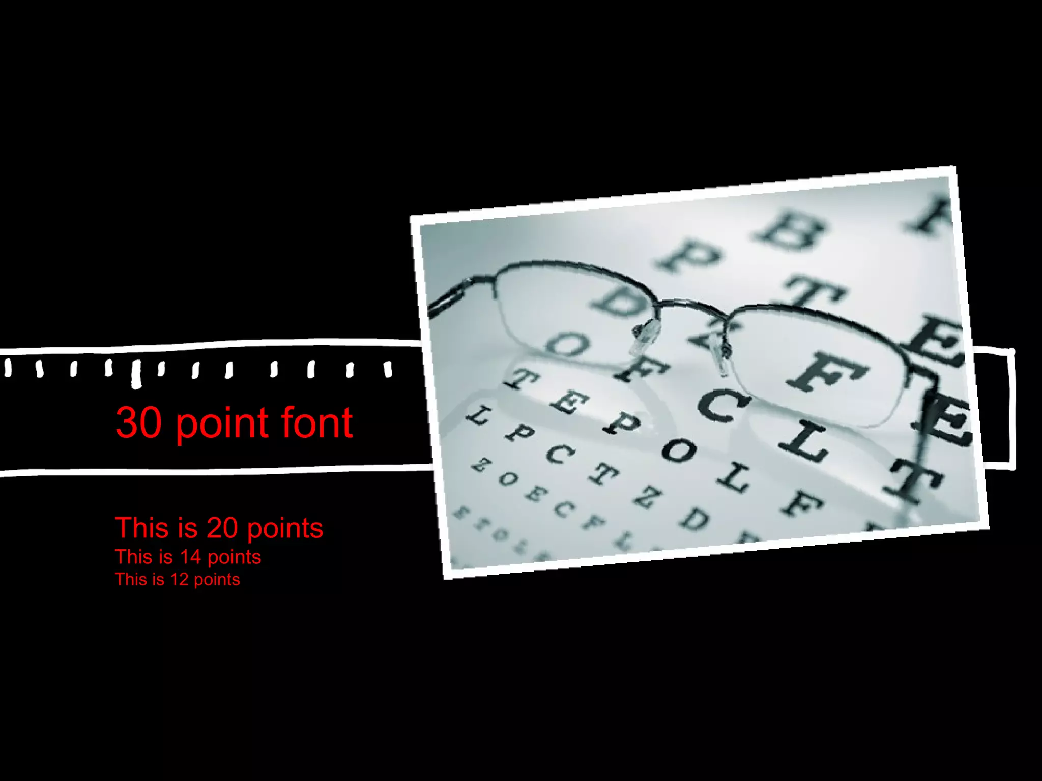 30 point font This is 20 points This is 14 points This is 12 points 