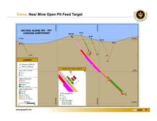 www.guygold.com 19
Iroma: Near Mine Open Pit Feed Target
 