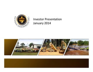 Investor Presentation
January 2014

 