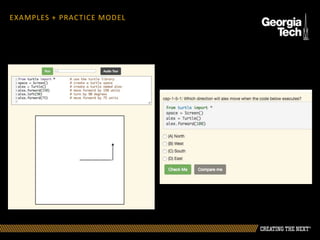 EXAMPLES + PRACTICE MODEL
 
