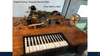 Hughes Printing Telegraph Machine 1860
23
From 1840 to 1868
 