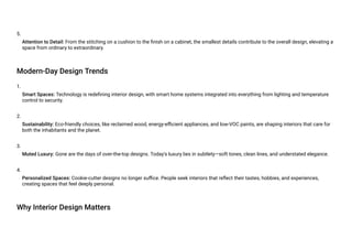 Redefining Comfort: The World of Interior Designing | PDF
