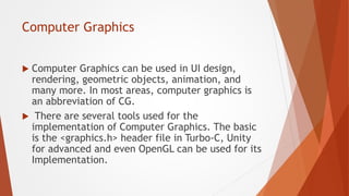 GV Computing - Lesson 1 (Intro to graphics and visual computing).pdf ...