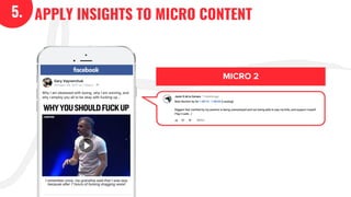 5. APPLY INSIGHTS TO MICRO CONTENT5.
 