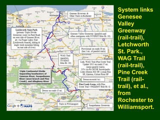 Genesee Valley Greenway Trail Map Genesee Valley Greenway State Park - History
