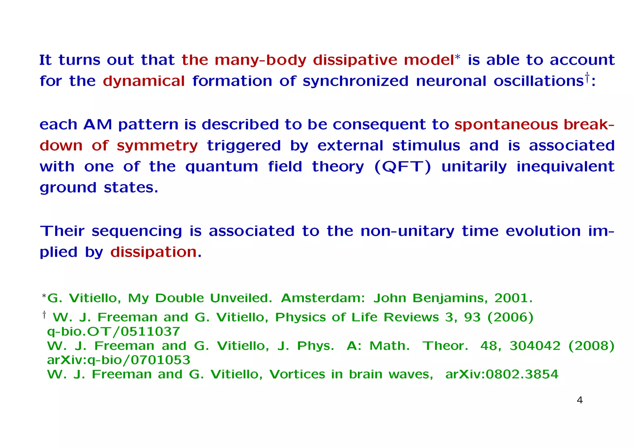 COHERENCE, SELF-SIMILARITY AND BRAIN ACTIVITY