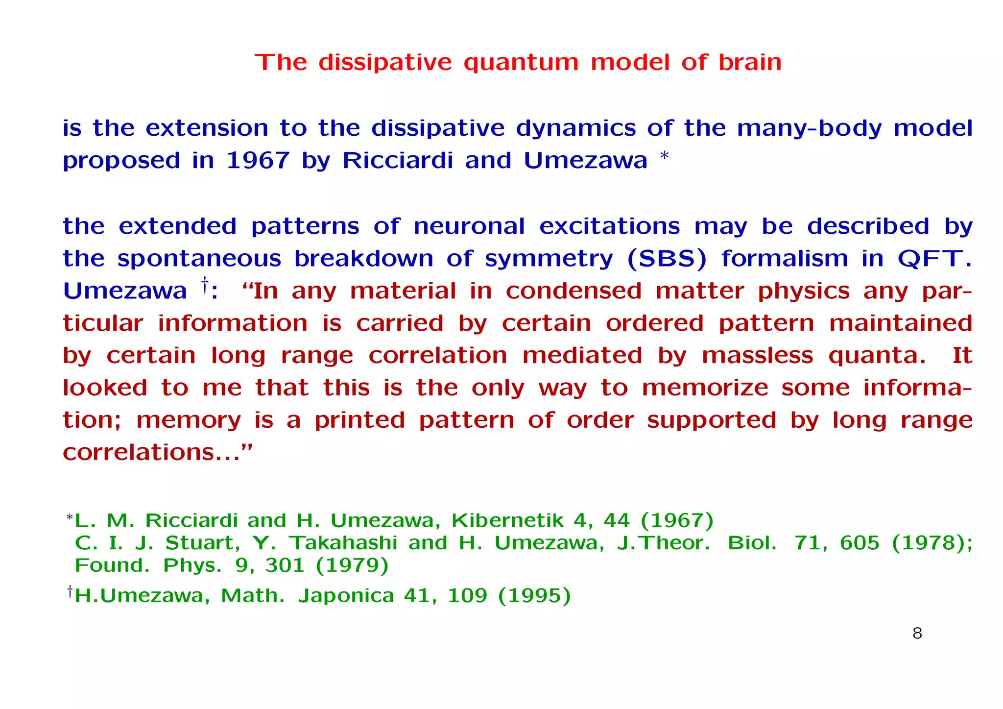 COHERENCE, SELF-SIMILARITY AND BRAIN ACTIVITY