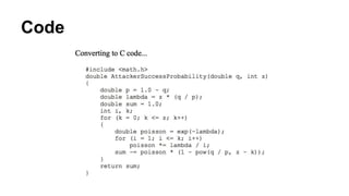 Code
 