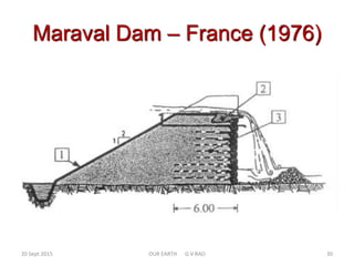 Maraval Dam – France (1976)
20 Sept 2015 OUR EARTH G V RAO 30
 