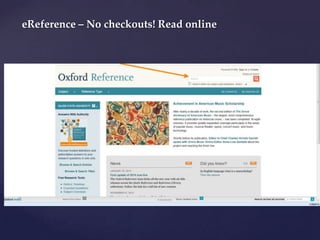 eReference – No checkouts! Read online

 