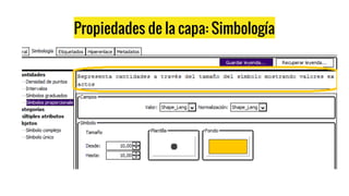 Propiedades de la capa: Simbología
 