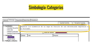 Simbología: Categorías
 