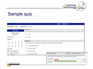 Sample quiz
 