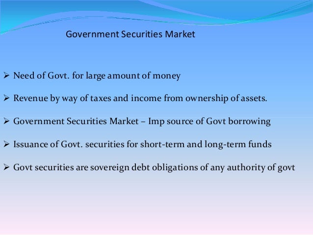 Indian Govt Securities FRBM