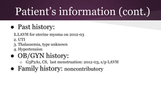 Stress urinary incontinence - case and brief | PPTX