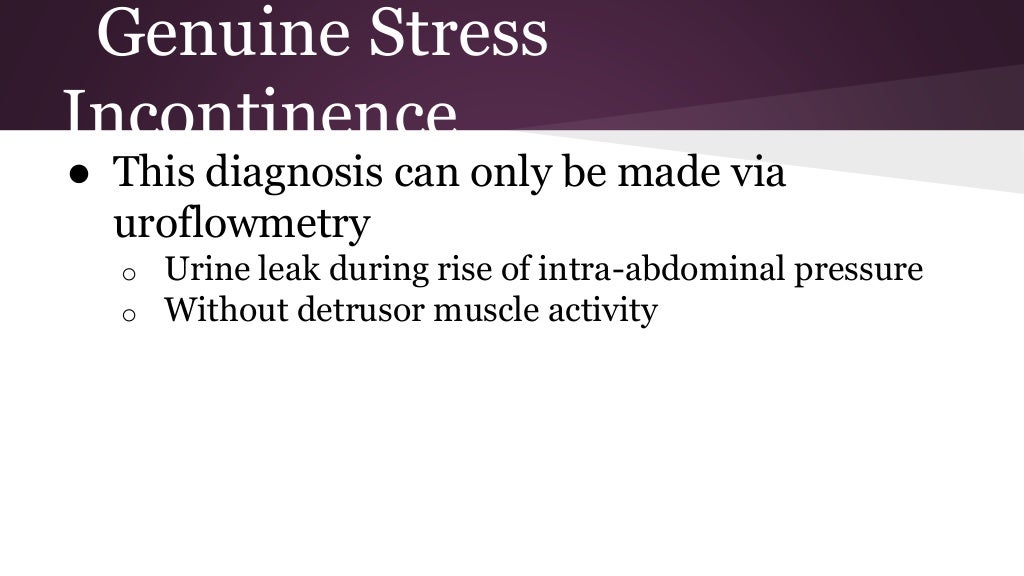 Stress Incontinence Case Study at David Price blog