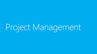 Project Management
 