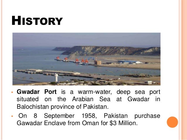 Gwadar Port Introduction Importance