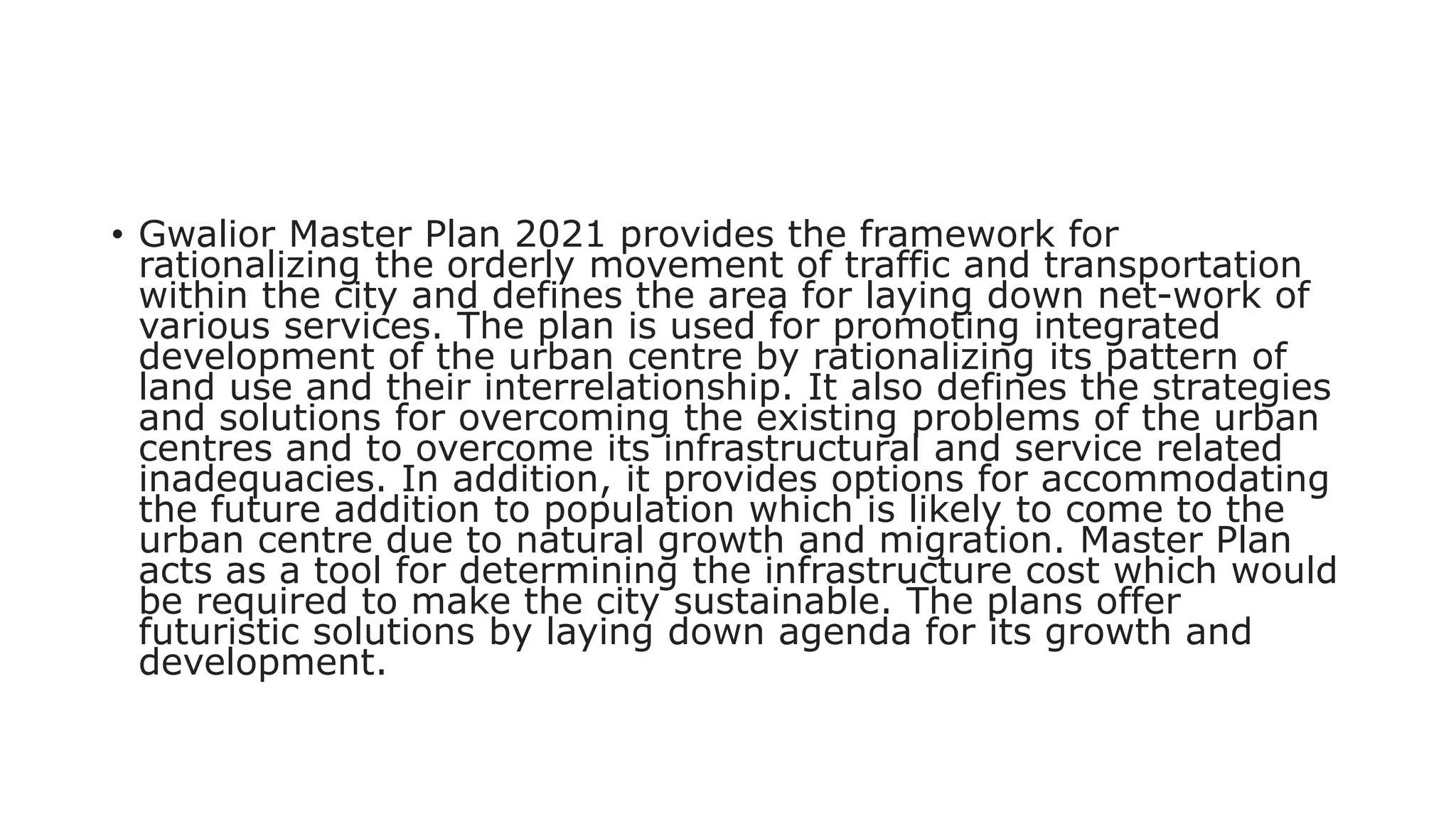 Gwalior Master Plan 2021 | PDF