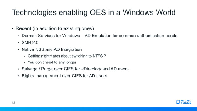 Open Enterprise Server - in a Windows world | PPT