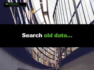 Search old data…  