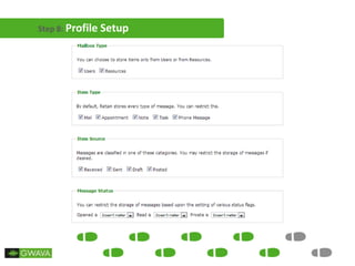 Step 8: Profile Setup
 