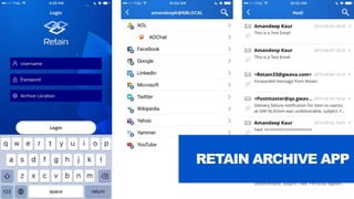 RETAIN ARCHIVE APP
 
