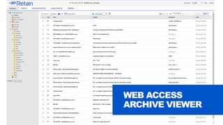 WEB ACCESS
ARCHIVE VIEWER
 
