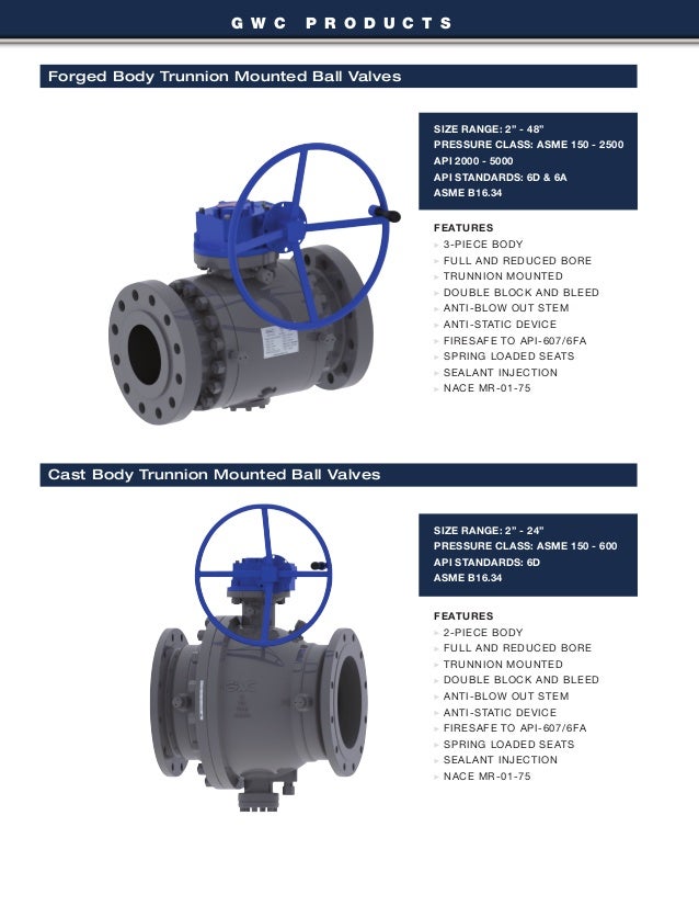GWC Valve International Brochure