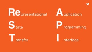 presentationalRe
rogrammingS
Transfer
A
P
I
pplication
nterface
tate
 