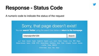 Response - Status Code
A numeric code to indicate the status of the request
 