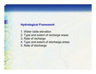 Groundwater Data Requirement and Analysis | PDF