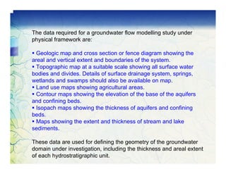 Groundwater Data Requirement and Analysis | PDF