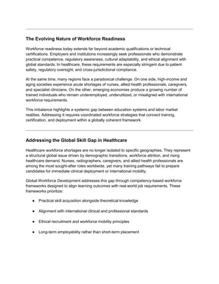 Global Workforce Development Strategies for a Skilled, Job-Ready ...