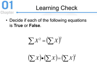 Learning Check
• Decide if each of the following equations
is True or False.
 22
  XX
     2
  XXX
 