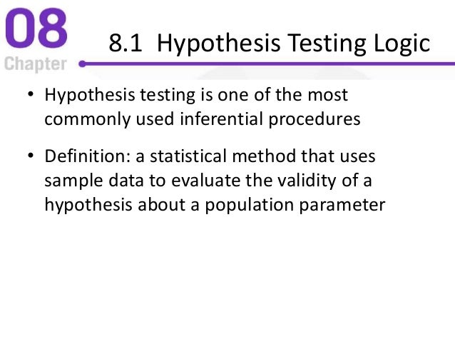 definition of probability and hypothesis testing