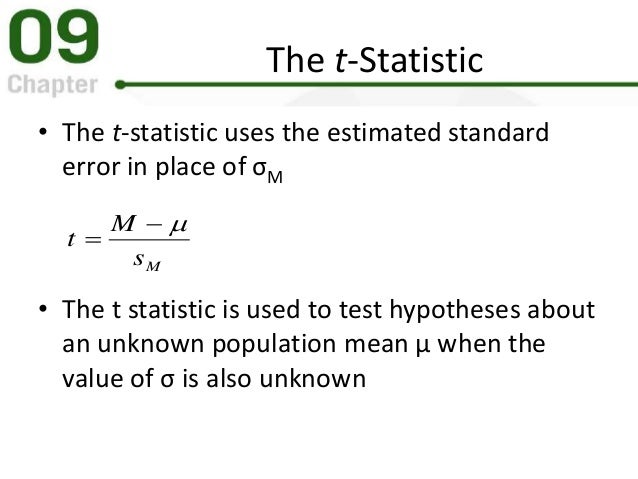 Introduction to the t Statistic