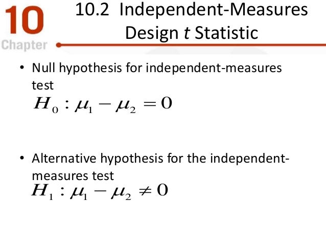 The T Test For Two Independent Samples the-t-test-for-two-independent-samples