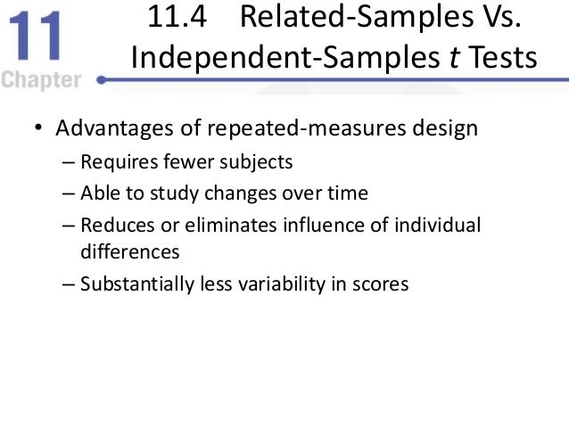 The t Test for Two Related Samples