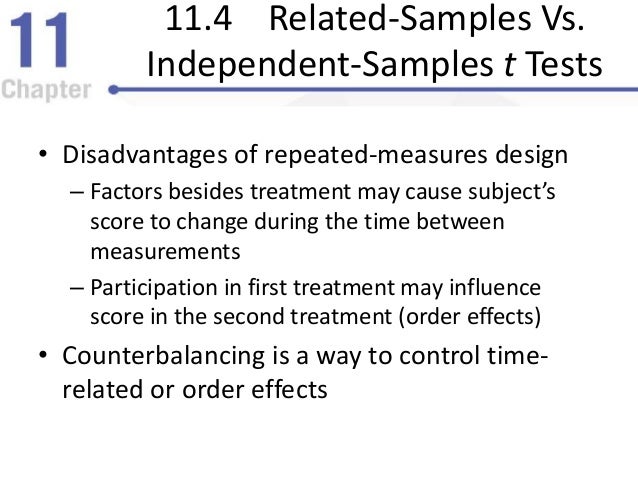 The t Test for Two Related Samples