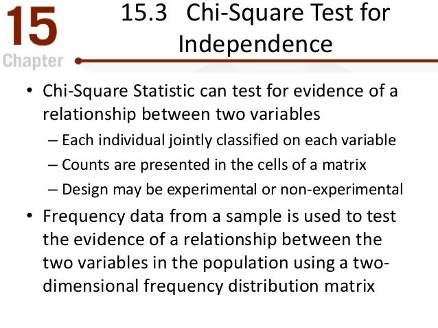 the chi square statistic tests for goodness of fit and independence chi square test
