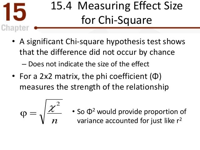 The Chi-Square Statistic: Tests for Goodness of Fit and The Chi-Square Statistic: Tests for Goodness of Fit and