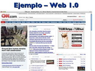 Ejemplo – Web 1.0 